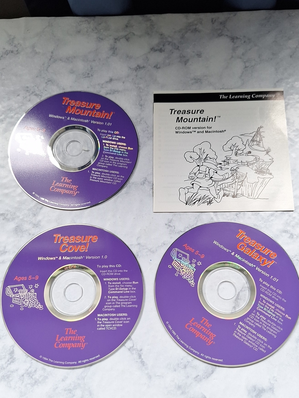 Treasure Mountain! CD-ROM - Purple Educational Game Disc